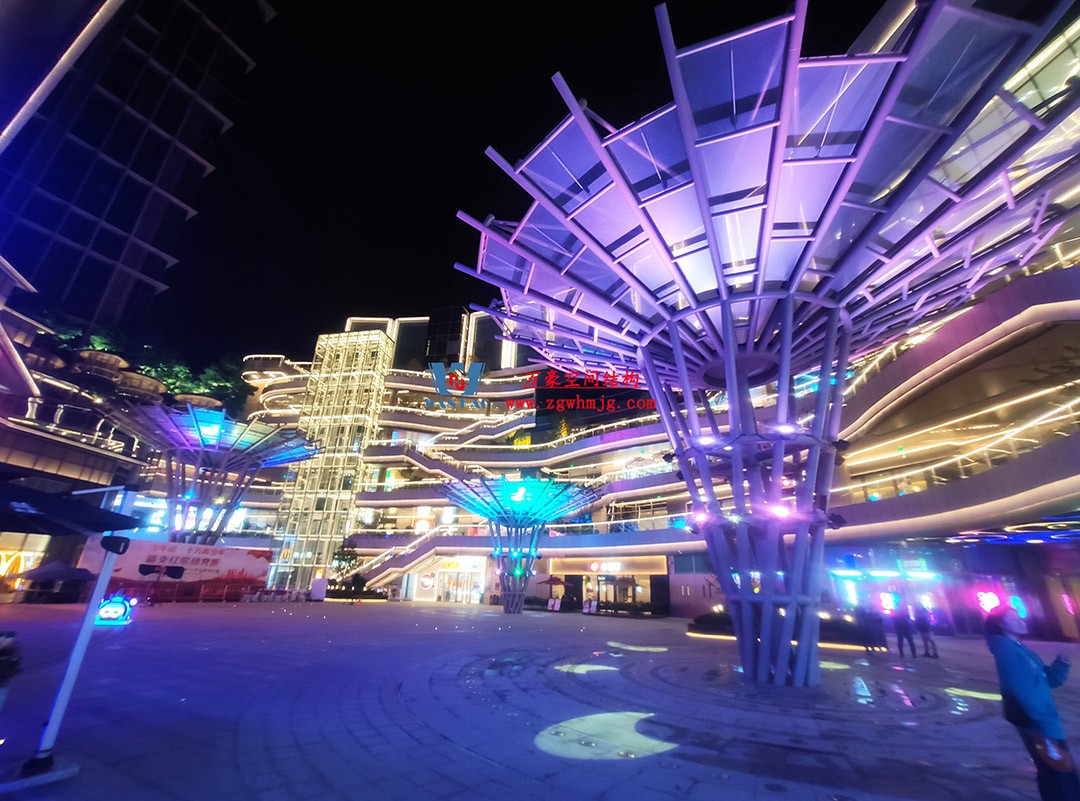 閃爍在建筑廣場之中的絢麗花朵—ETFE膜結構景觀小品