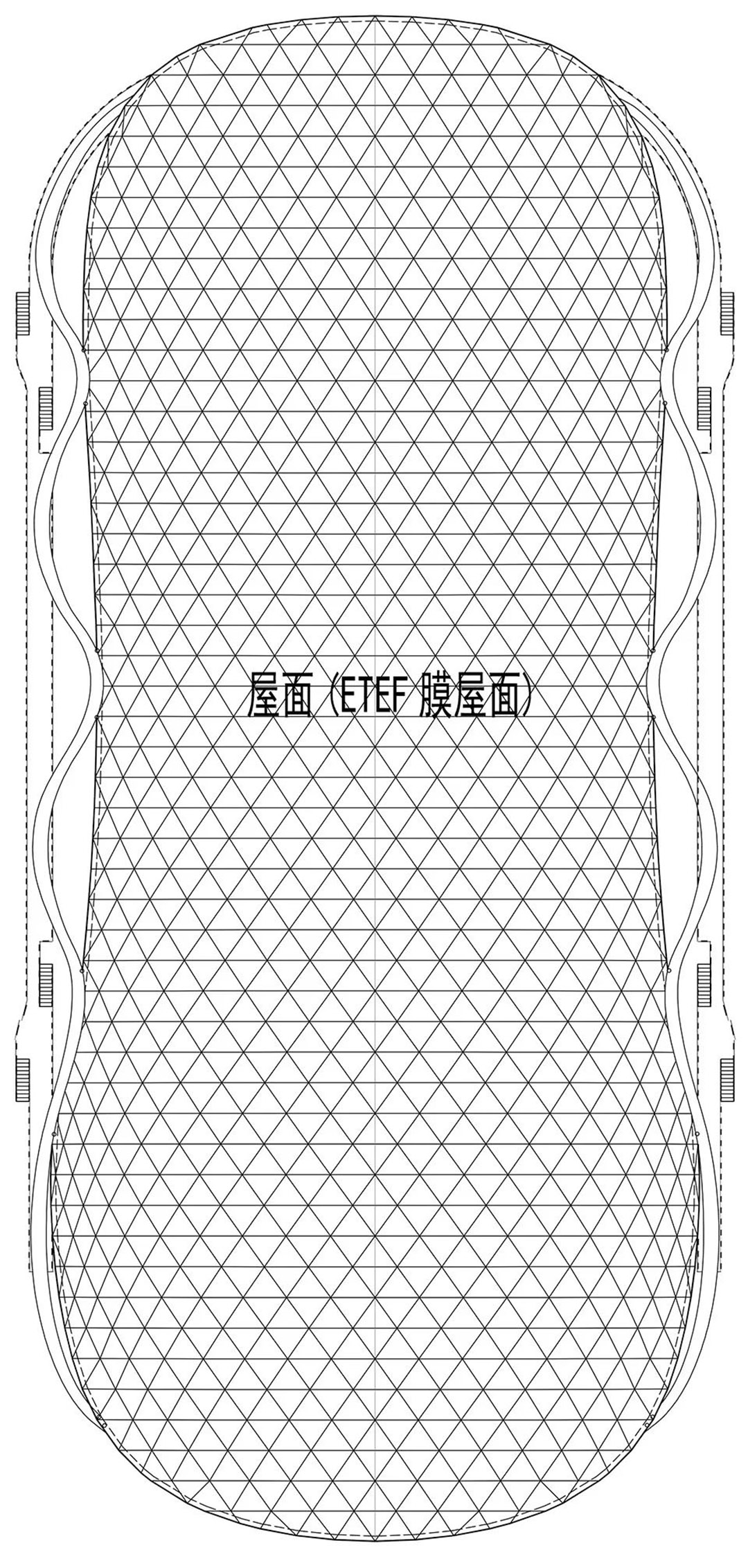 帆影碧波|風雨操場上的ETFE膜結構穹頂